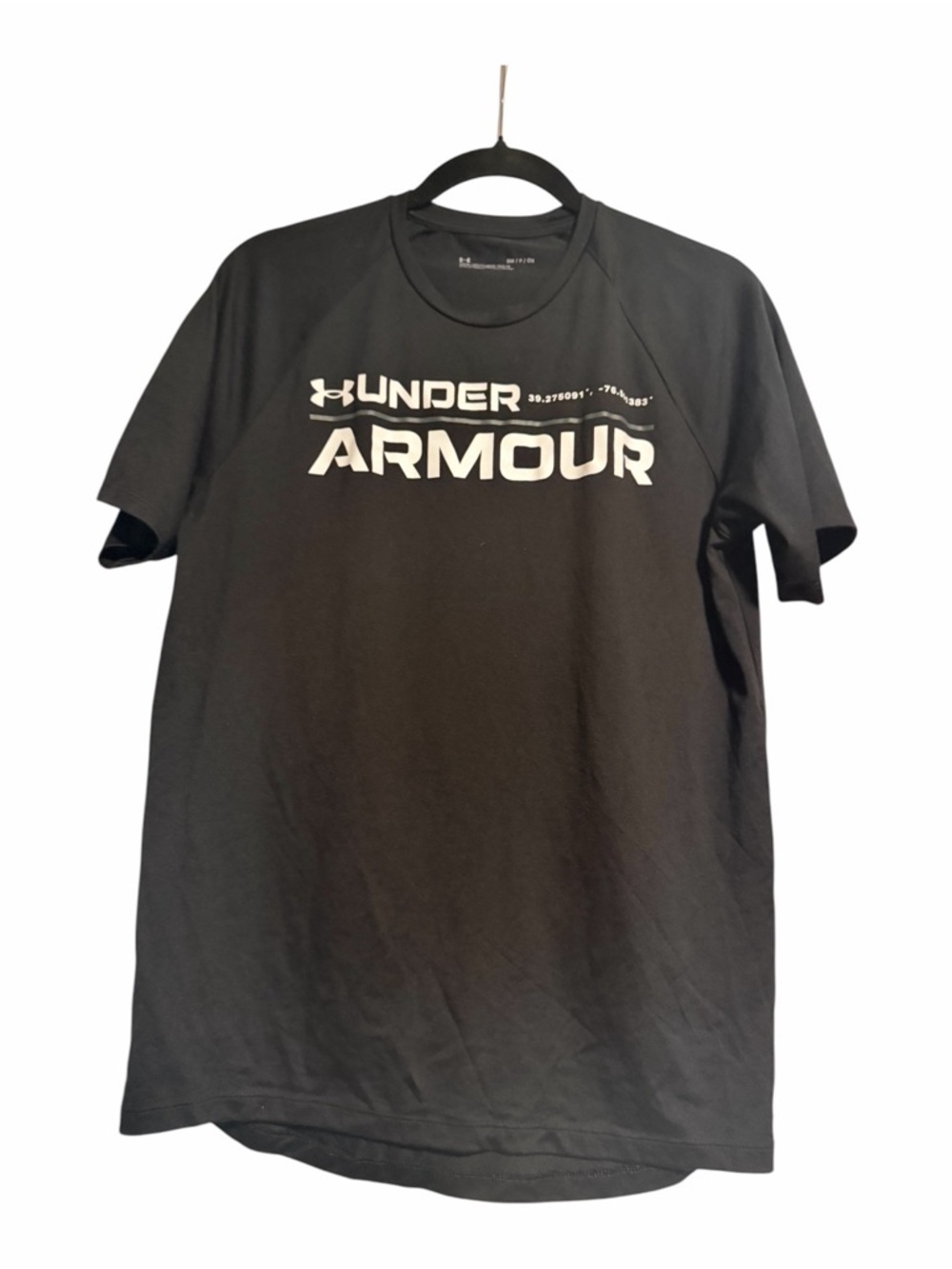 Under Armour Black Short-Sleeve Logo Tee Men’s Size Small